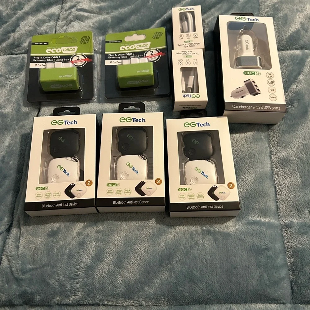 EG Tech Bluetooth Anti-lost Device and Car Charger Set and eco devise